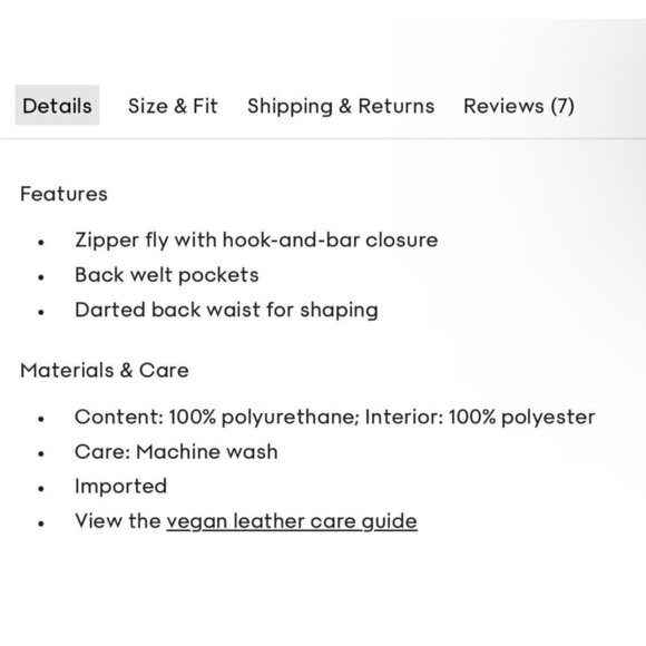 Babaton  faux leather Pleated wide legs pants, Black, Size 2 K44 - Picture 3 of 12